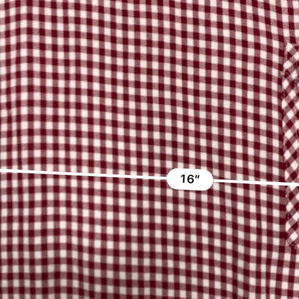 Madewell red white t-shirt dress gingham check - Picture 5 of 6